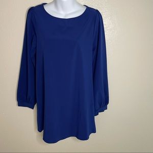 Everly royal blue shirt dress size S